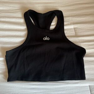 Alo Yoga Black Logo Tank